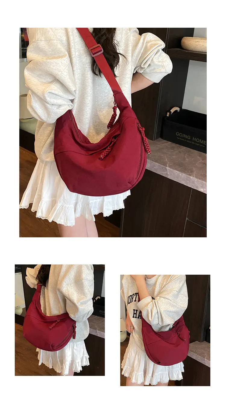 Nylon Crossbody Bag Large Capacity Japanese Style — feature 10