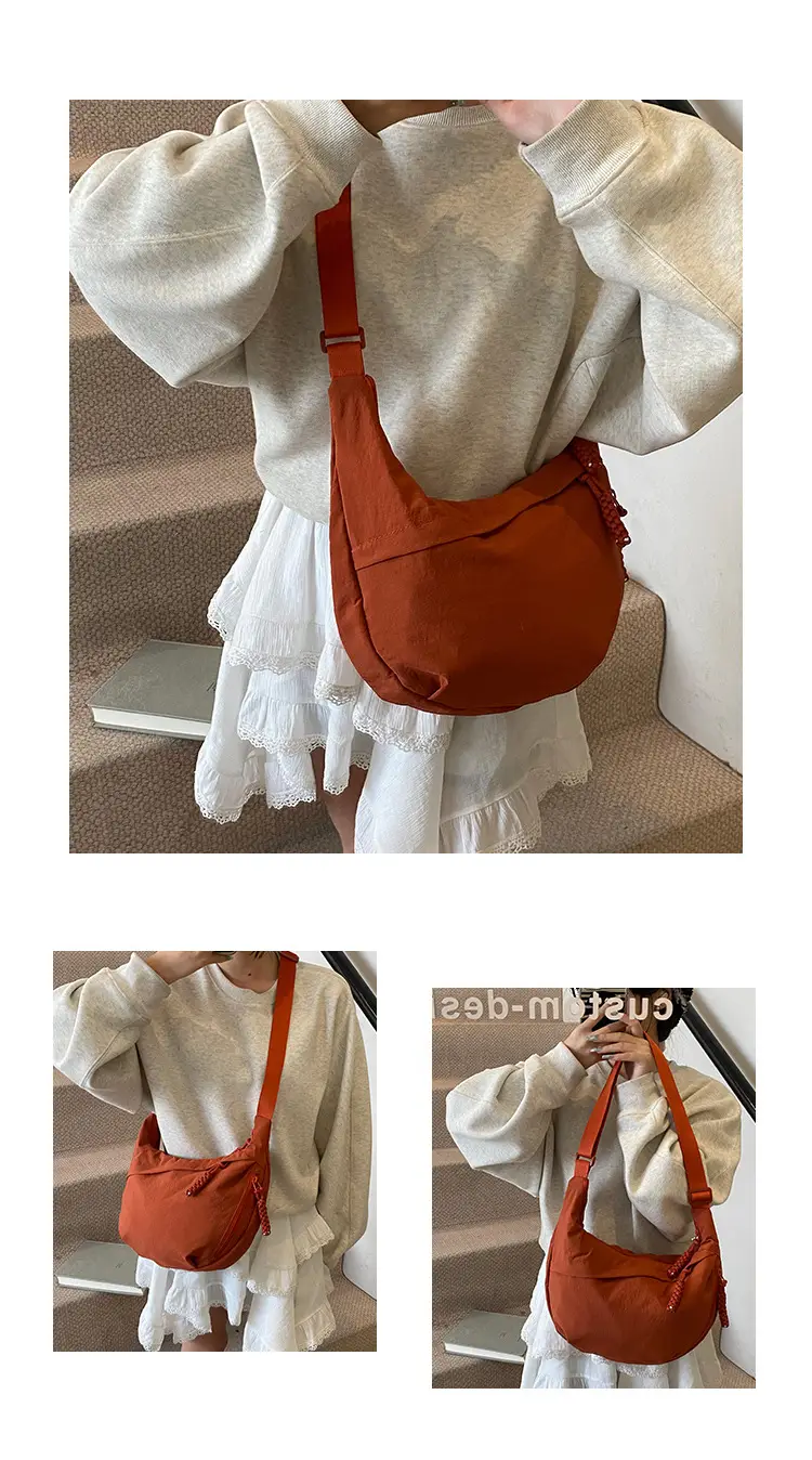Nylon Crossbody Bag Large Capacity Japanese Style — feature 12