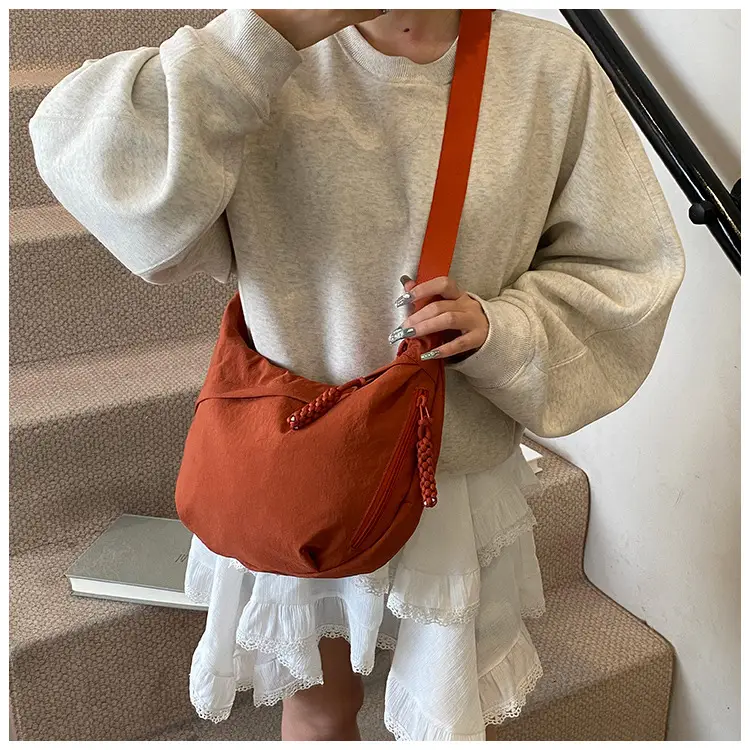 Nylon Crossbody Bag Large Capacity Japanese Style — feature 19