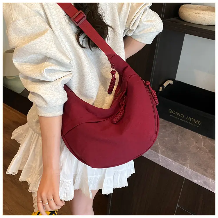 Nylon Crossbody Bag Large Capacity Japanese Style — feature 21