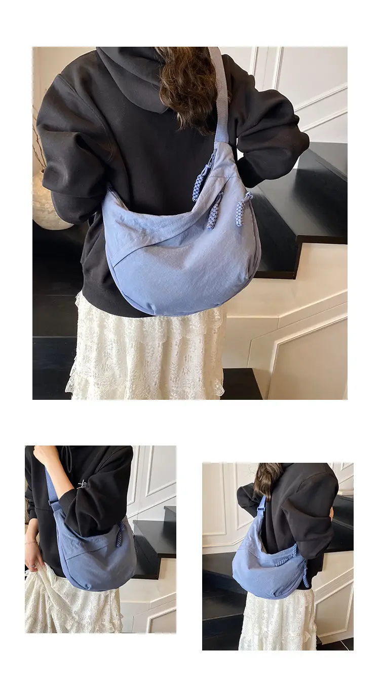 Nylon Crossbody Bag Large Capacity Japanese Style — feature 5