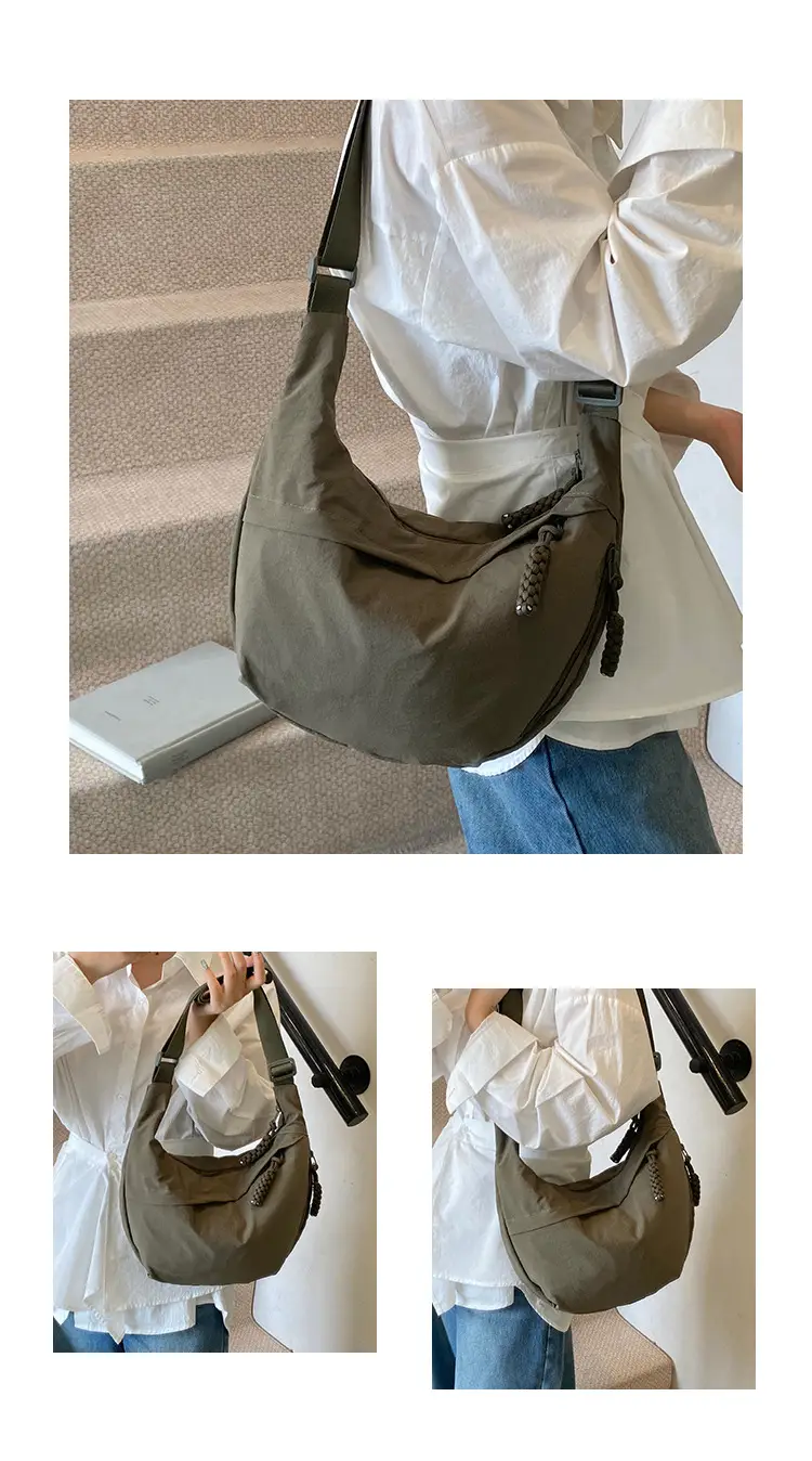 Nylon Crossbody Bag Large Capacity Japanese Style — feature 7