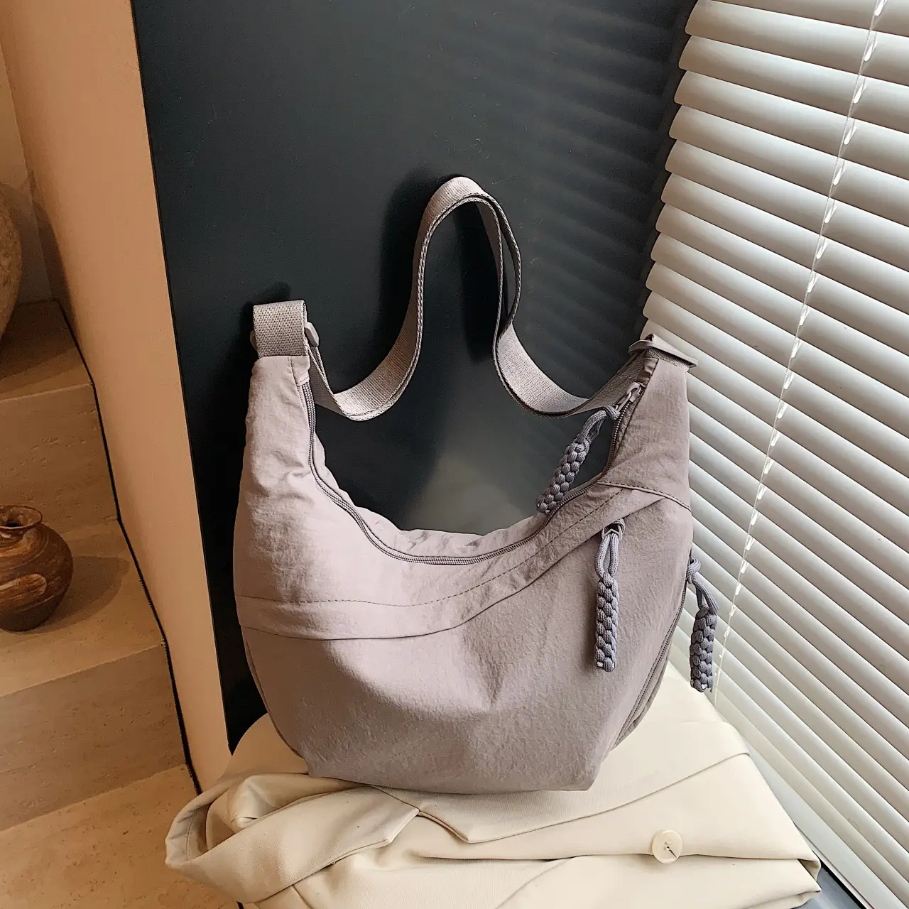 Nylon Crossbody Bag Large Capacity Japanese Style - Image 2