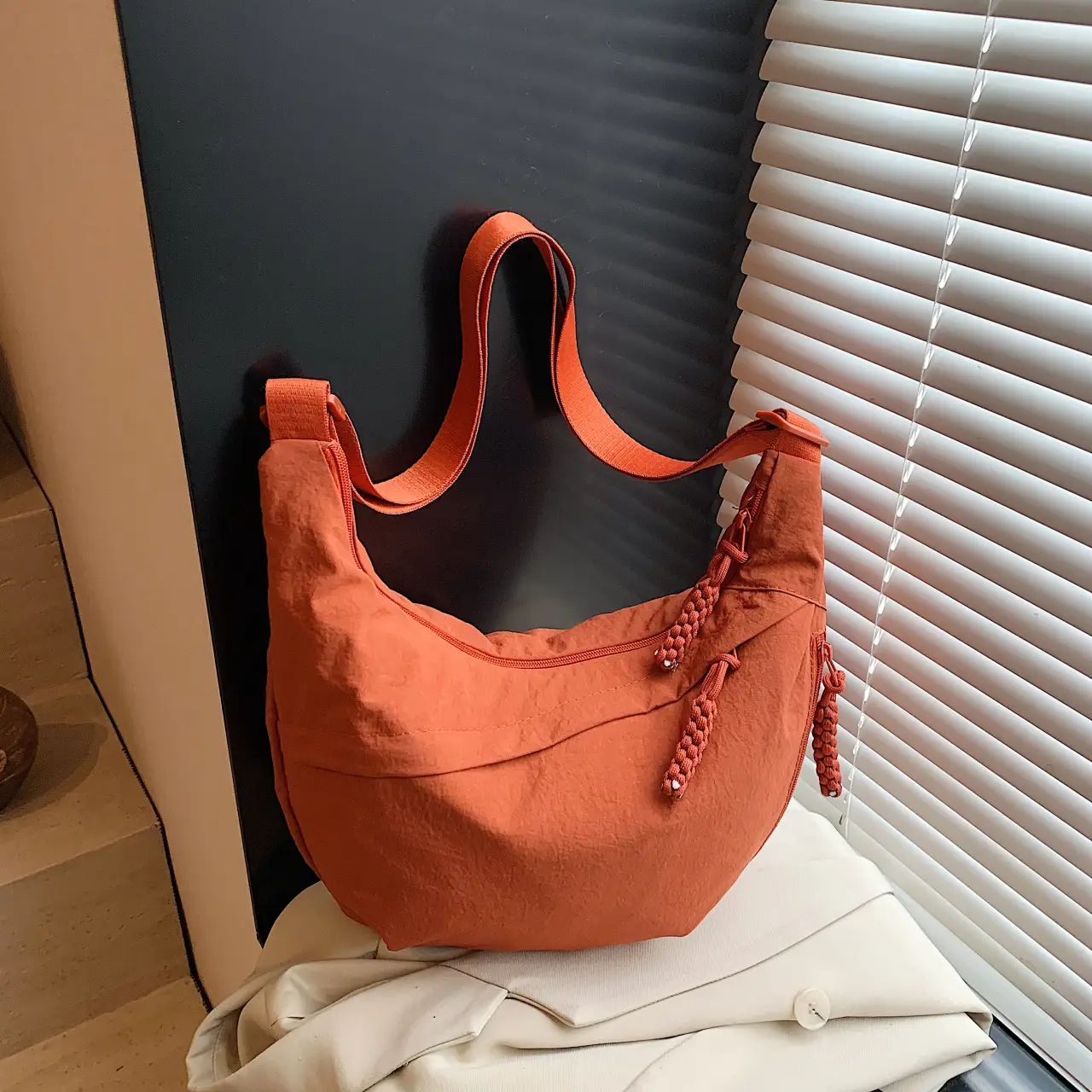 Nylon Crossbody Bag Large Capacity Japanese Style - Image 5
