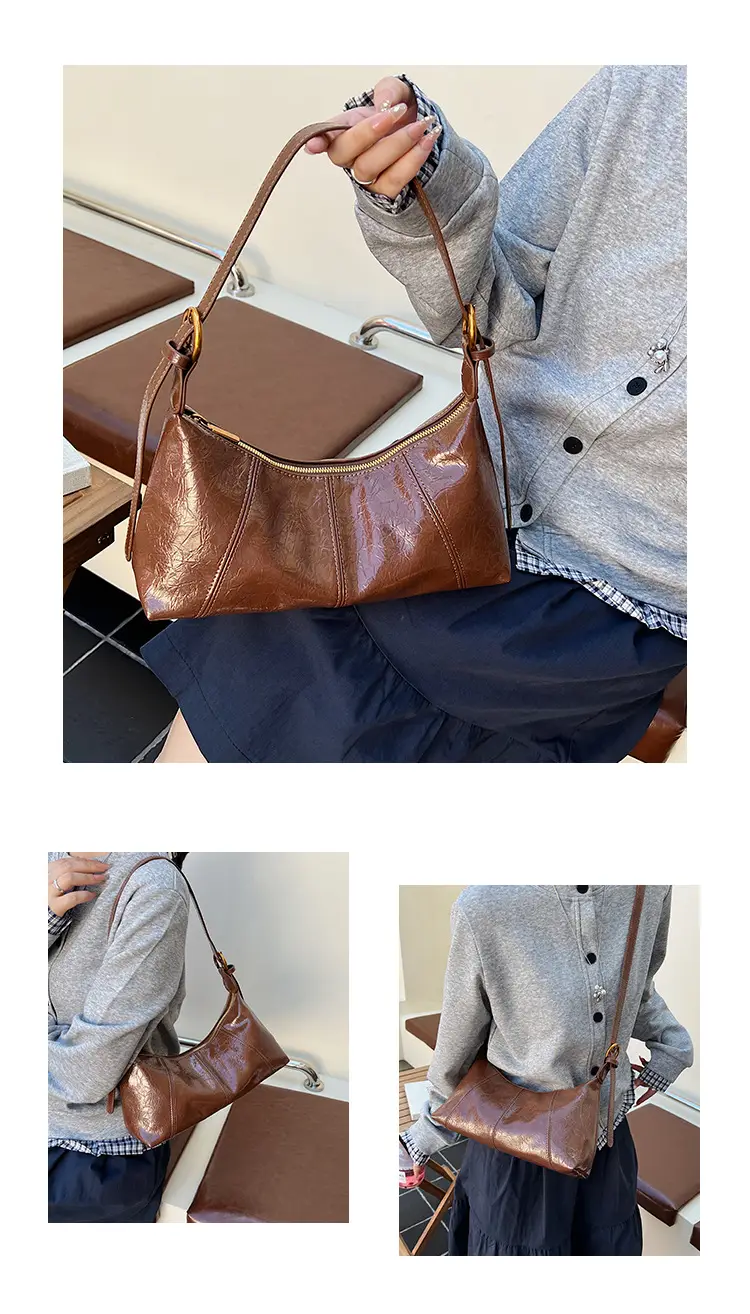 Black Leather Crossbody Bag 2025 Retro Design — feature 22