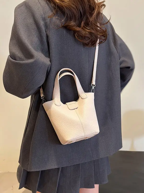 Women Yellow PU Leather Shoulder Bag 2025 Summer - Image 8