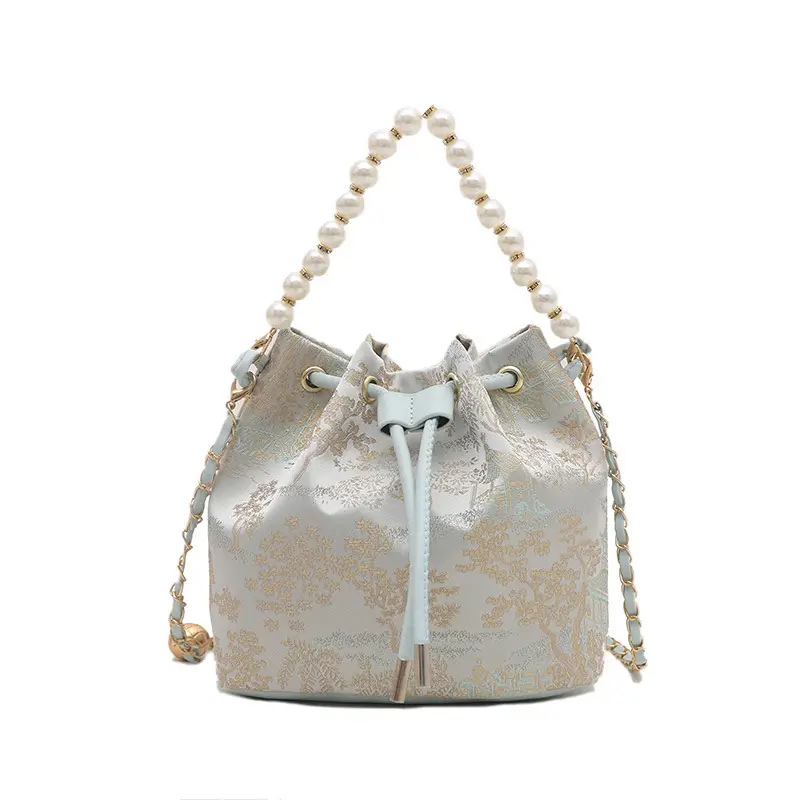 Pearl Embroidered Hand Bag for Women 2025 Summer - Image 9