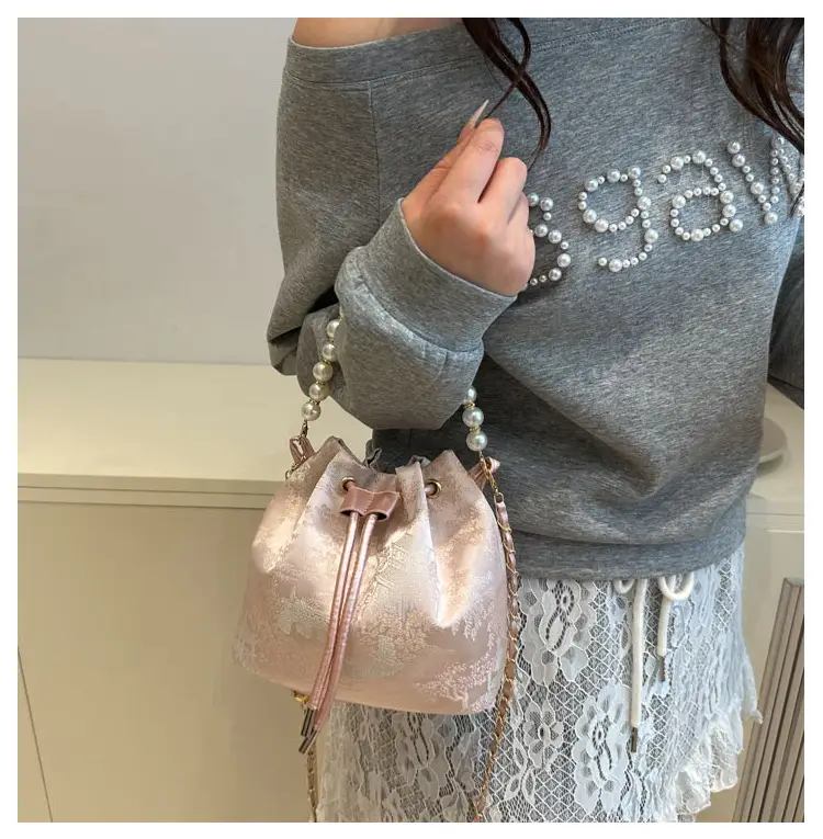 Pearl Embroidered Hand Bag for Women 2025 Summer — feature 19