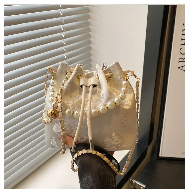 Pearl Embroidered Hand Bag for Women 2025 Summer — feature 24