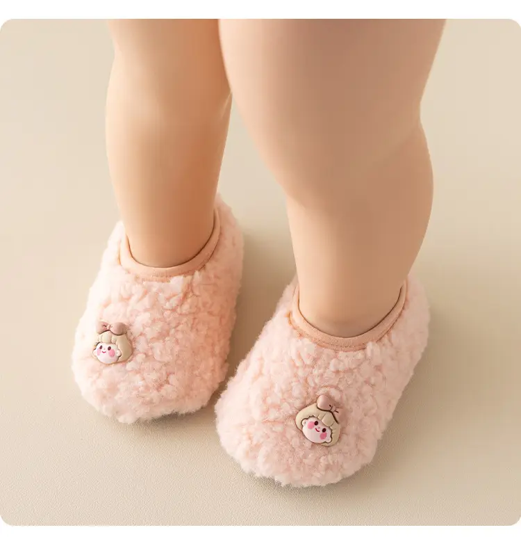Baby Wool Embroidered Slip-On Shoes Grey β feature 10