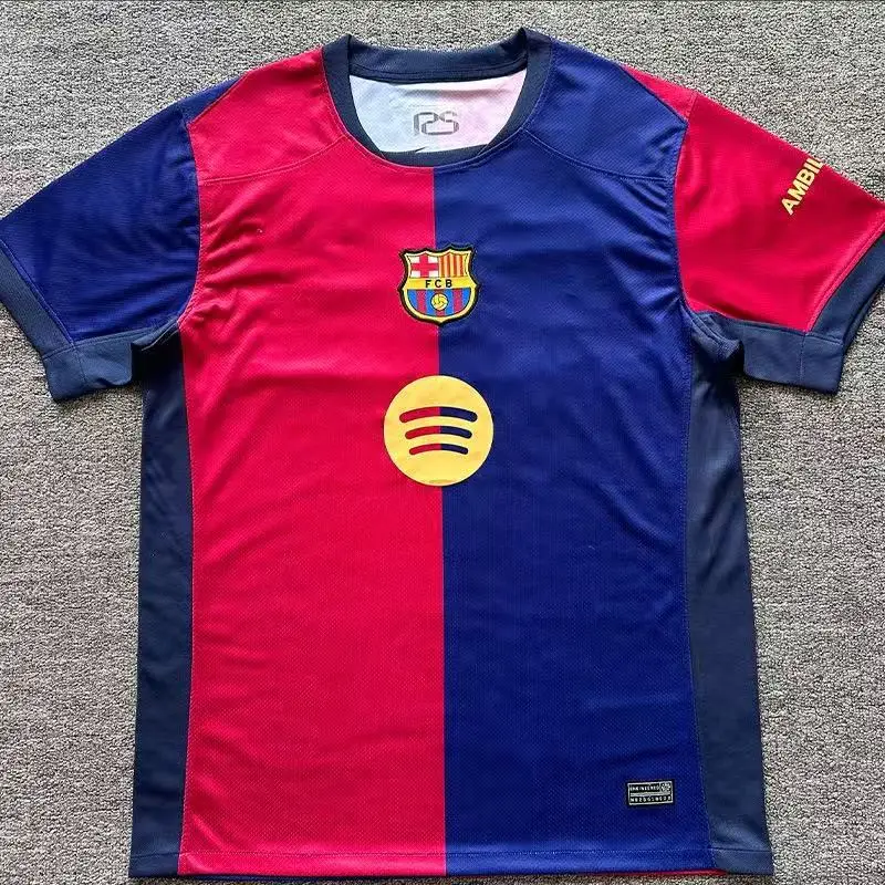 25-26 Club Football Jersey Barcelona Jersey Sports T-Shirt 2425 Season Fan Version Barcelona La Liga