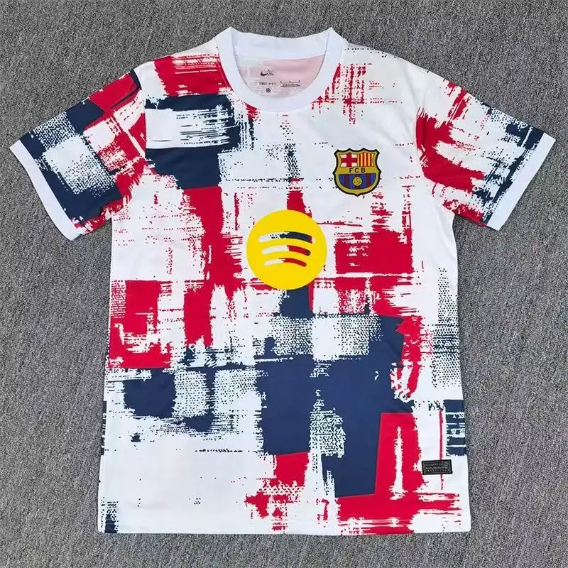 25-26 Club Football Jersey Barcelona Jersey Sports T-Shirt 2425 Season Fan Version Barcelona La Liga