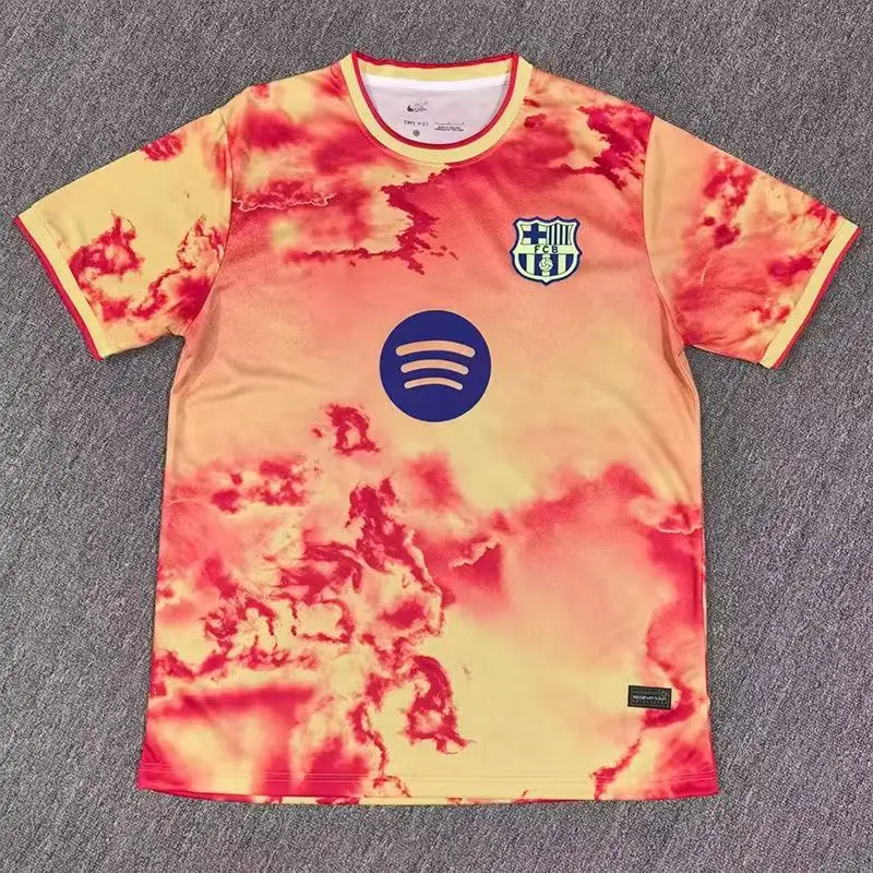 25-26 Club Football Jersey Barcelona Jersey Sports T-Shirt 2425 Season Fan Version Barcelona La Liga
