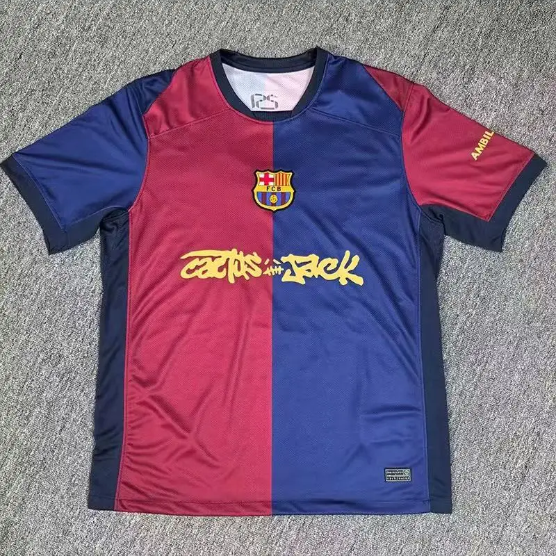 25-26 Club Football Jersey Barcelona Jersey Sports T-Shirt 2425 Season Fan Version Barcelona La Liga