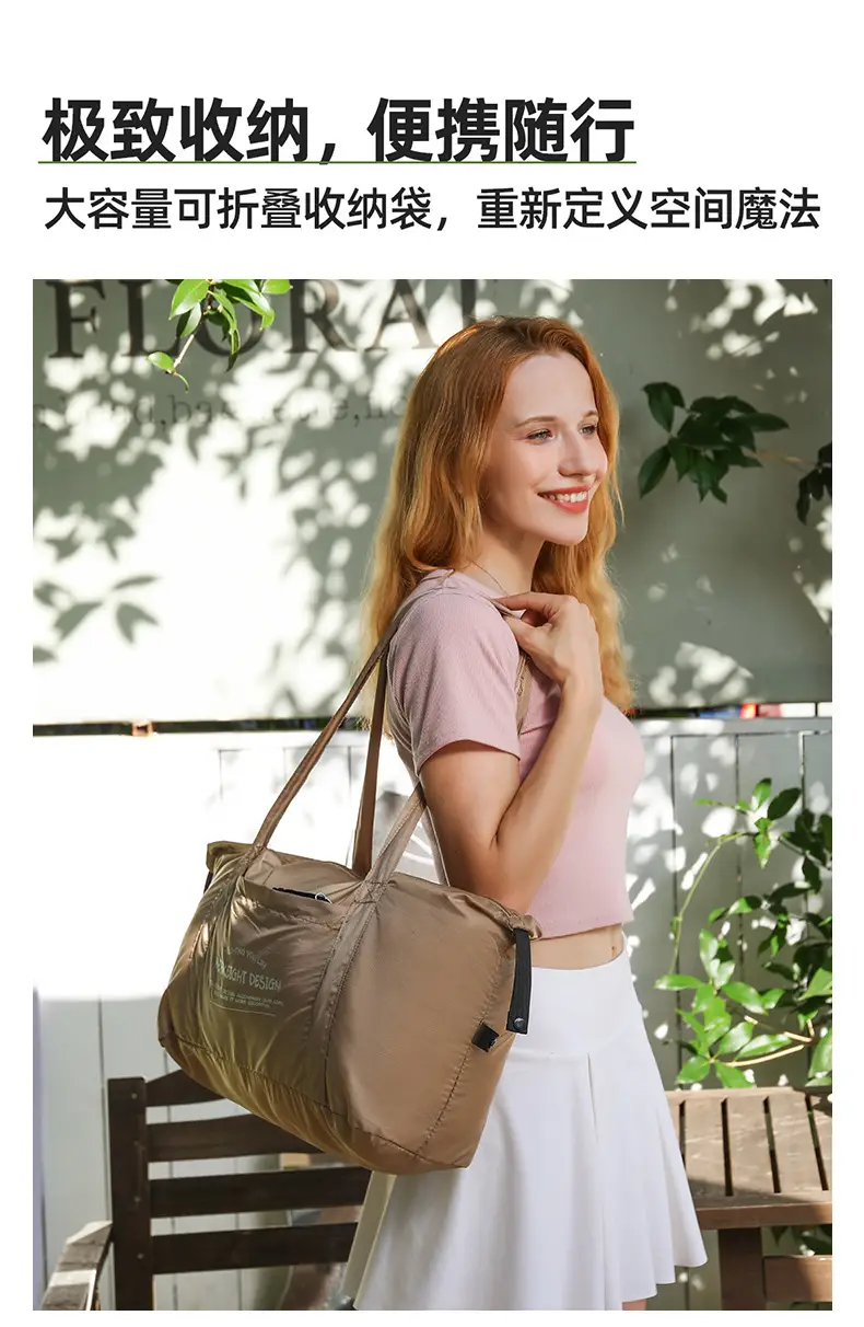 Foldable Lightweight Travel Bag Blue — feature 4