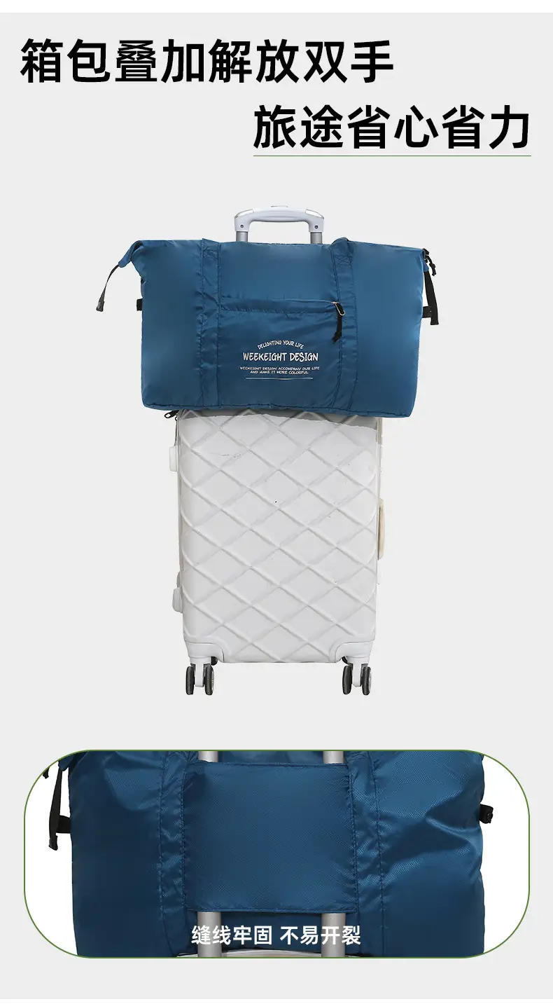 Foldable Lightweight Travel Bag Blue — feature 6