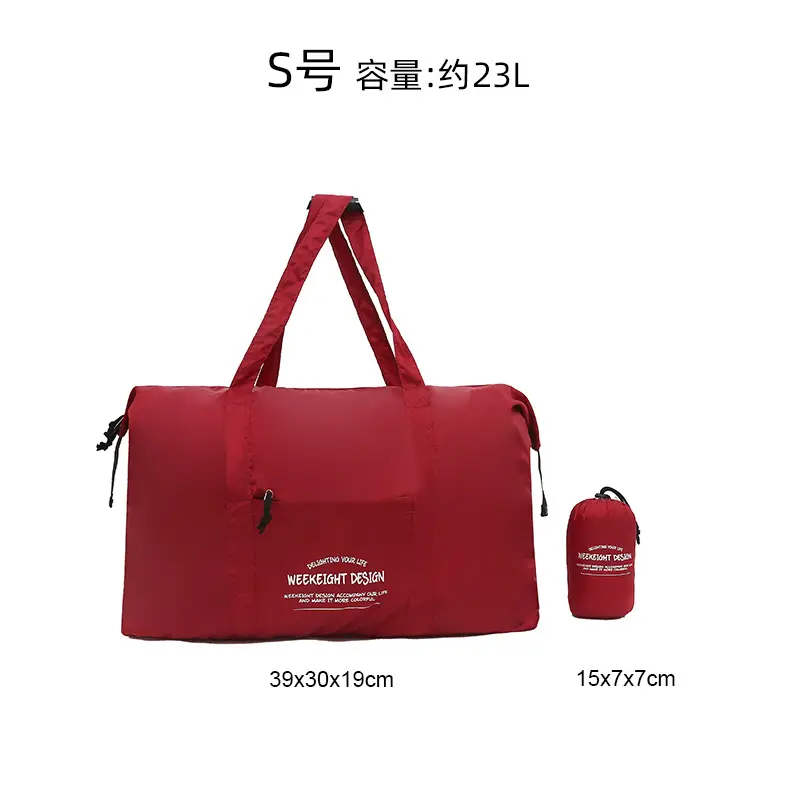 Foldable Lightweight Travel Bag Blue - Image 4