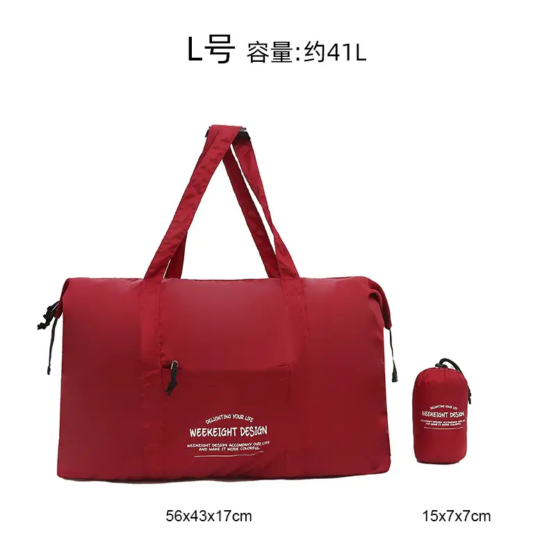 Foldable Lightweight Travel Bag Blue - Image 6