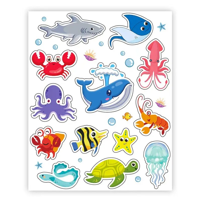 Cross-Border Wholesale Cartoon Vehicle Stickers, Children's Early Education Educational Stickers, Notebook Water Cup Reward Decoration Stickers