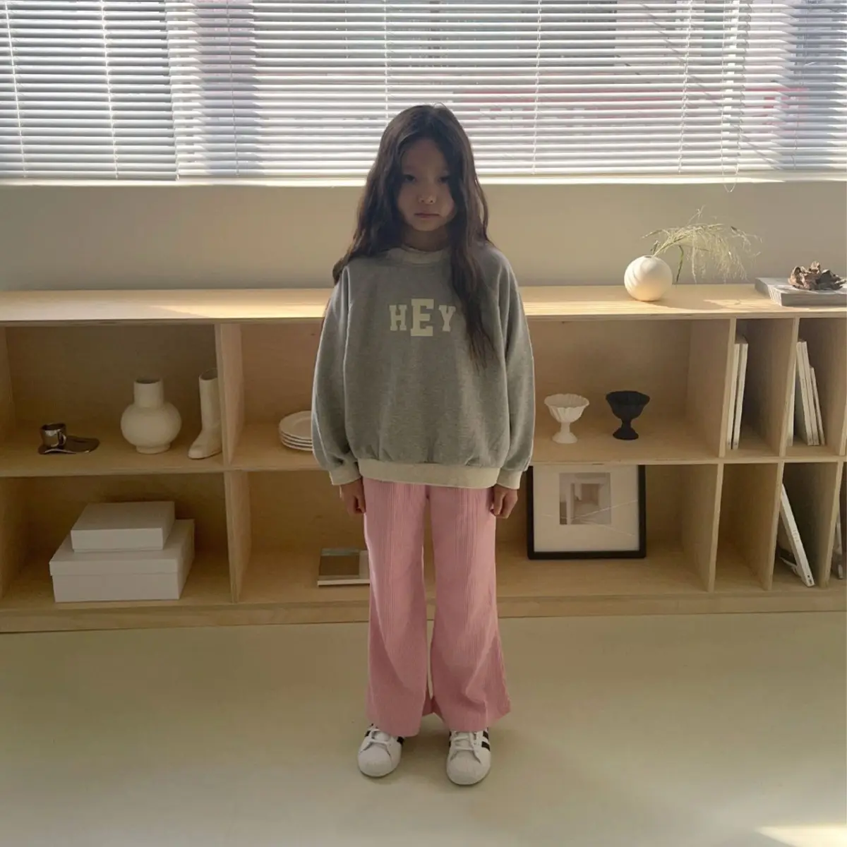 Kids Crew Neck Letter Print Sweatshirt Black — feature 9