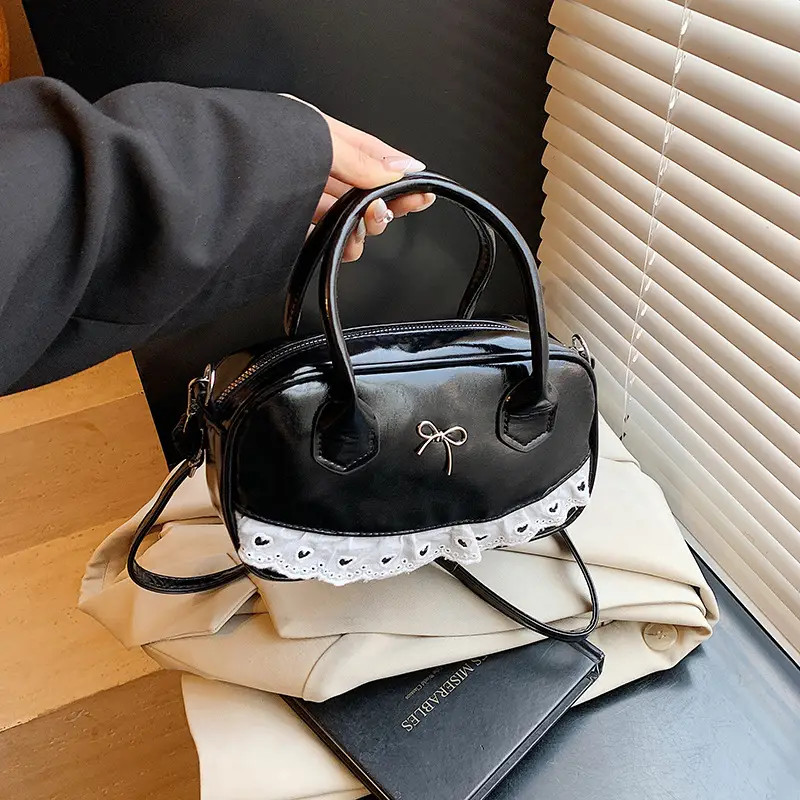 Black Lace Shoulder Crossbody Bag for Women 2026 - Image 6