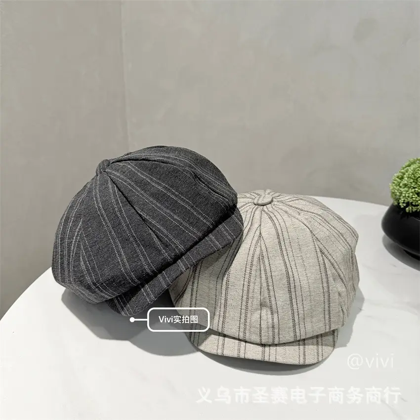Japanese Striped Baseball Cap for Women 2025 - Image 3