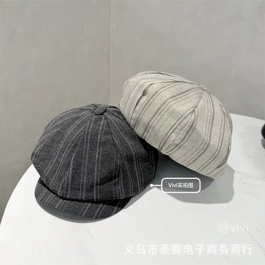 Japanese Striped Baseball Cap for Women 2025 - Image 4