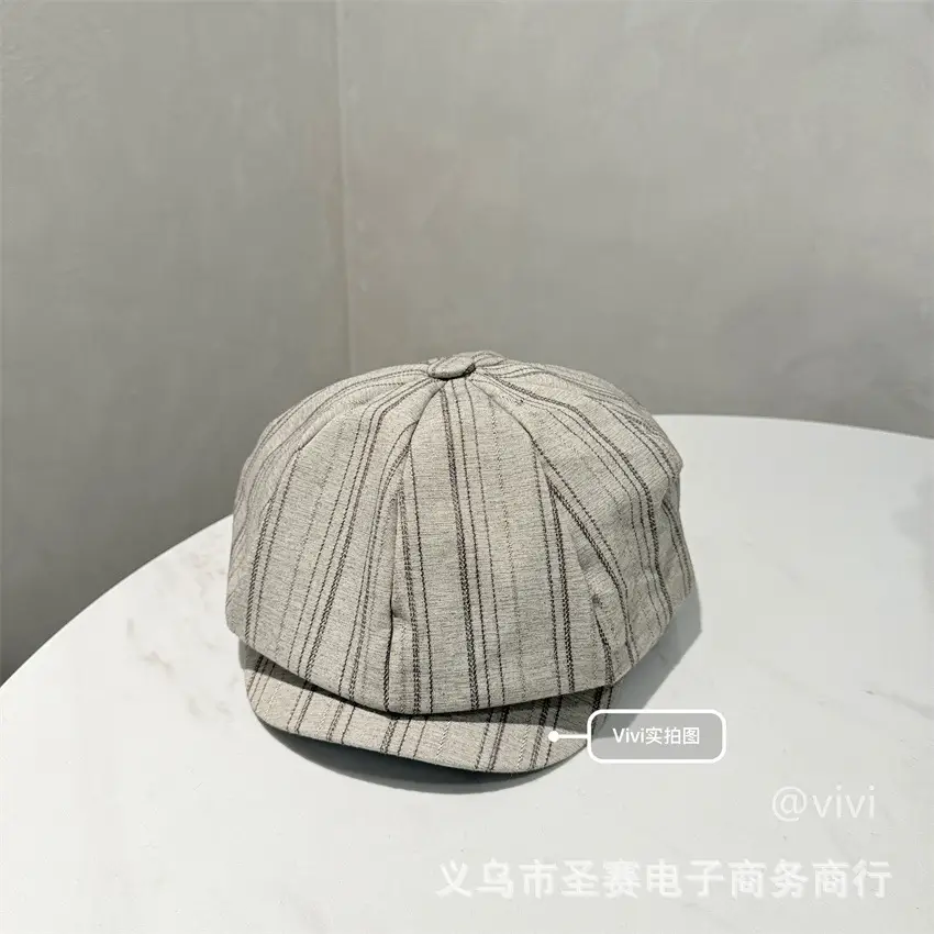 Japanese Striped Baseball Cap for Women 2025 - Image 2