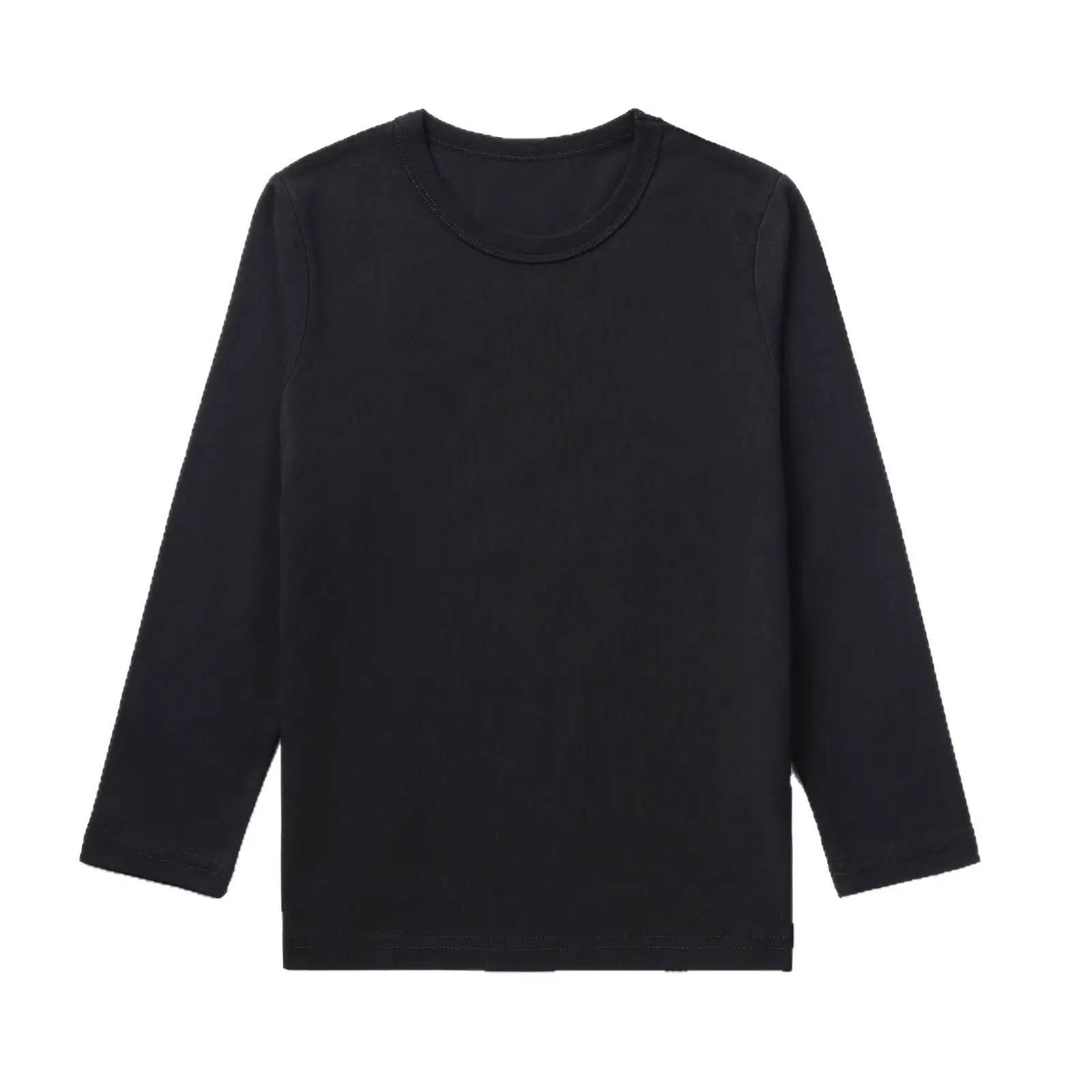 Men's Black Long Sleeve T-Shirt Pure Cotton Autumn 2025 - Image 16