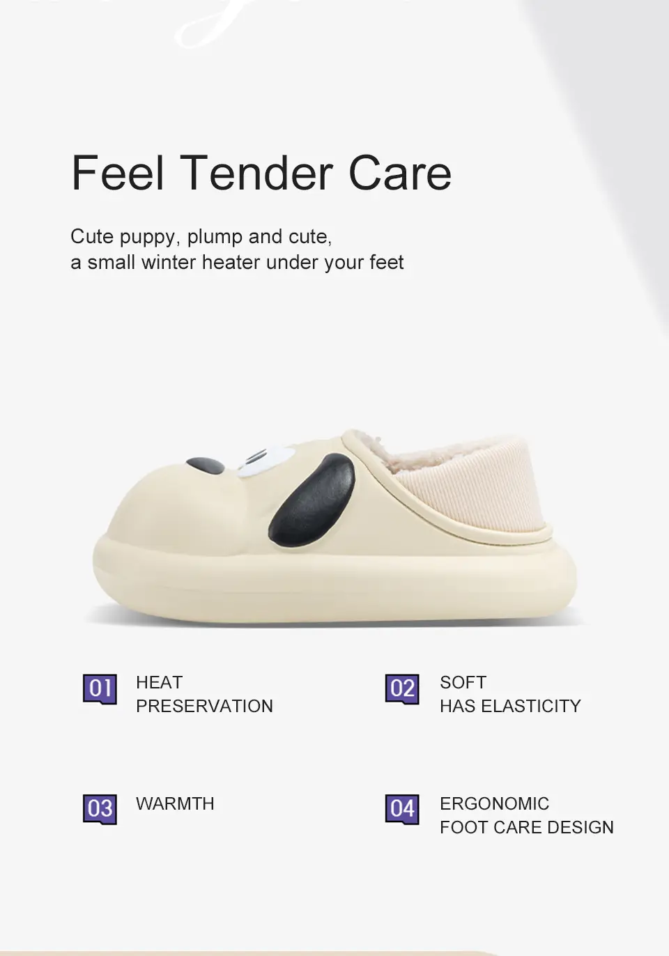 Cute Cartoon Cotton Slippers for Couples Who Feel Like They Are Stepping on Shit, Women's Winter Home and Outdoor Wear Fleece-Lined Warm Indoor Non-Slip Cotton Slippers — feature 3