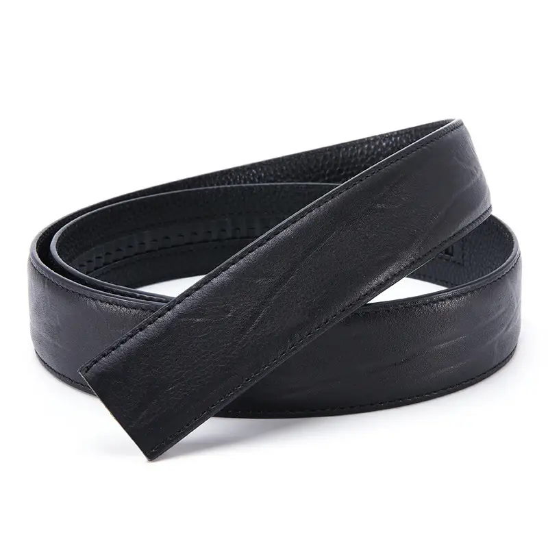 Black Leather Belt for Men Simple Fashionable - Image 4