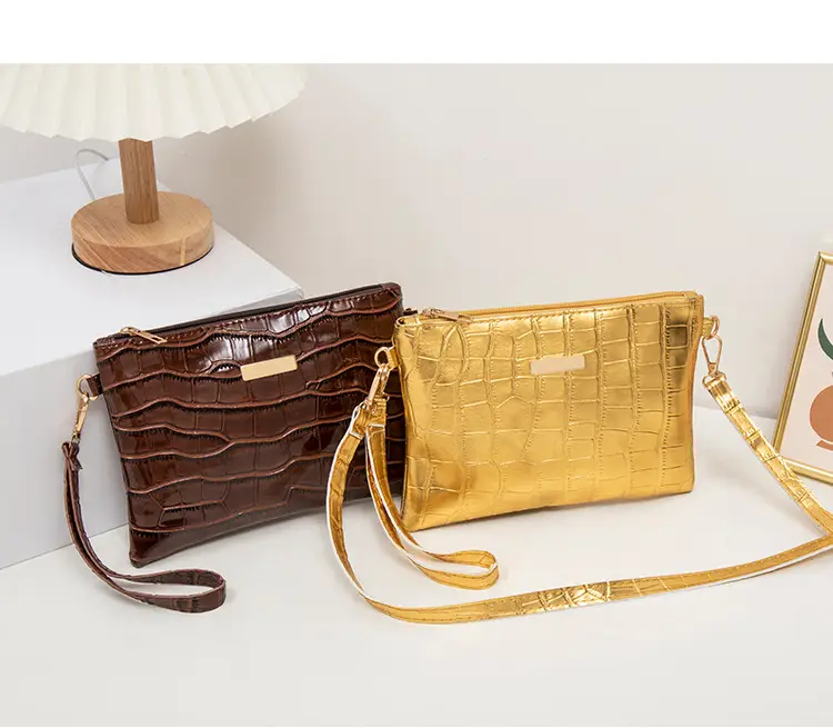 Golden Croc Quilted Crossbody Bag for Women — feature 21