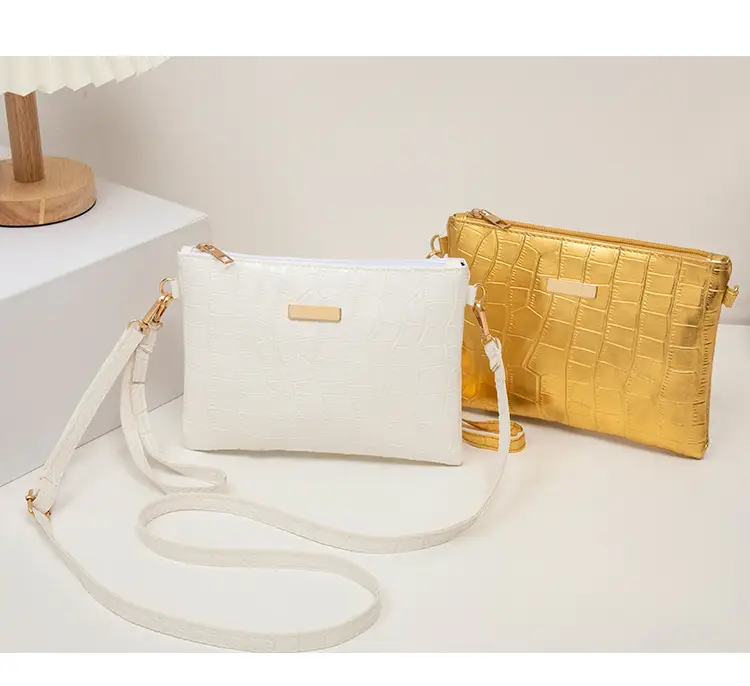 Golden Croc Quilted Crossbody Bag for Women — feature 22