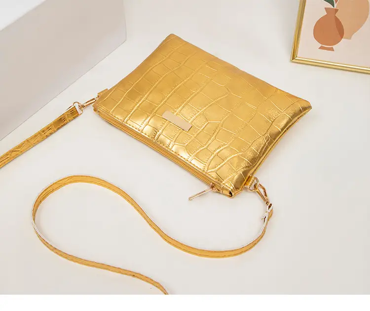 Golden Croc Quilted Crossbody Bag for Women — feature 28