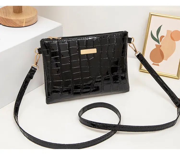 Golden Croc Quilted Crossbody Bag for Women — feature 30