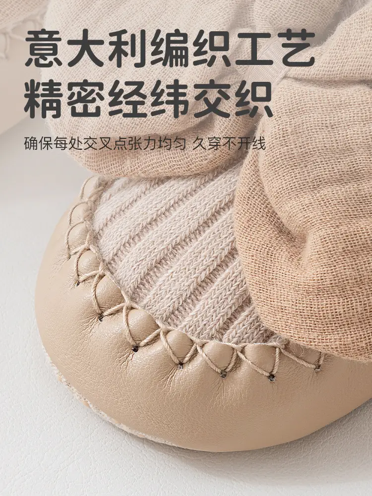 Baby Mid-Calf Soft-Soled Non-Slip Shoes with Bow - Image 9