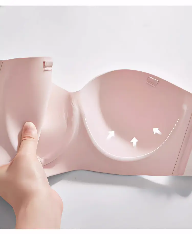 Strapless Bra for Women with Large Breasts and Slightly Fat mm Summer Non-Slip Large Size Tube Top Thin Invisible Bra Beautiful Back to Prevent Exposure — feature 24