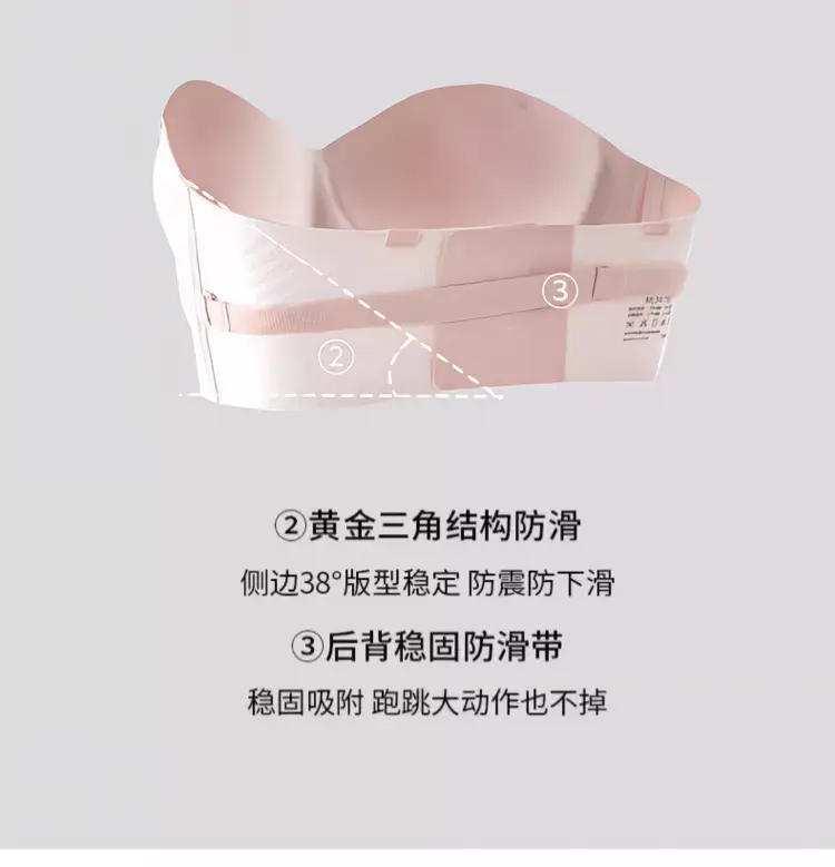 Strapless Bra for Women with Large Breasts and Slightly Fat mm Summer Non-Slip Large Size Tube Top Thin Invisible Bra Beautiful Back to Prevent Exposure — feature 8
