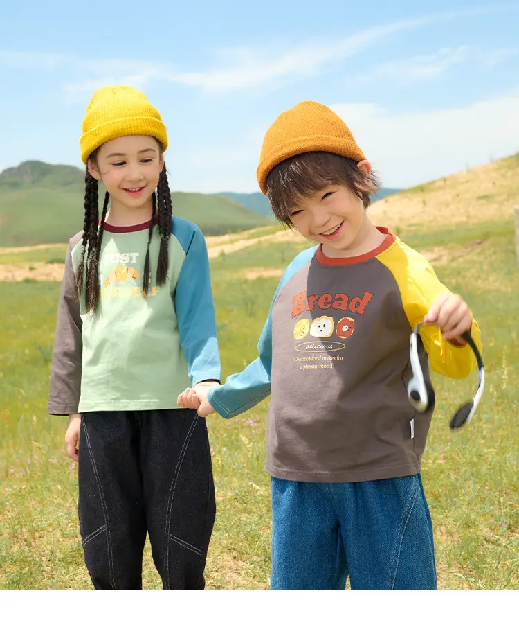 Cotton Long Sleeve T-Shirt for Boys Girls Spring Autumn — feature 17
