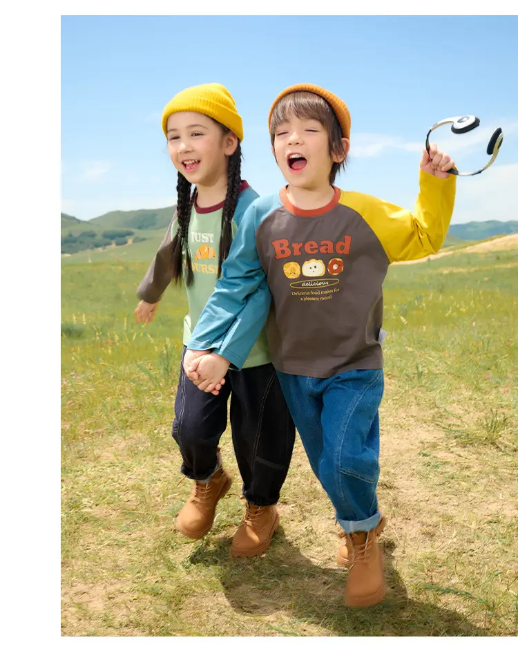 Cotton Long Sleeve T-Shirt for Boys Girls Spring Autumn — feature 18