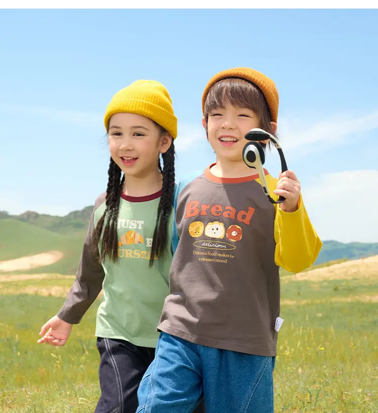 Cotton Long Sleeve T-Shirt for Boys Girls Spring Autumn — feature 19