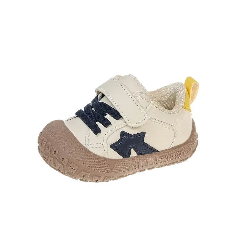 2025 New Sports Shoes Breathable White Shoes for Women 3 Baby Toddler Shoes Spring and Autum 1-2 One Year Old Soft Bottom Baby