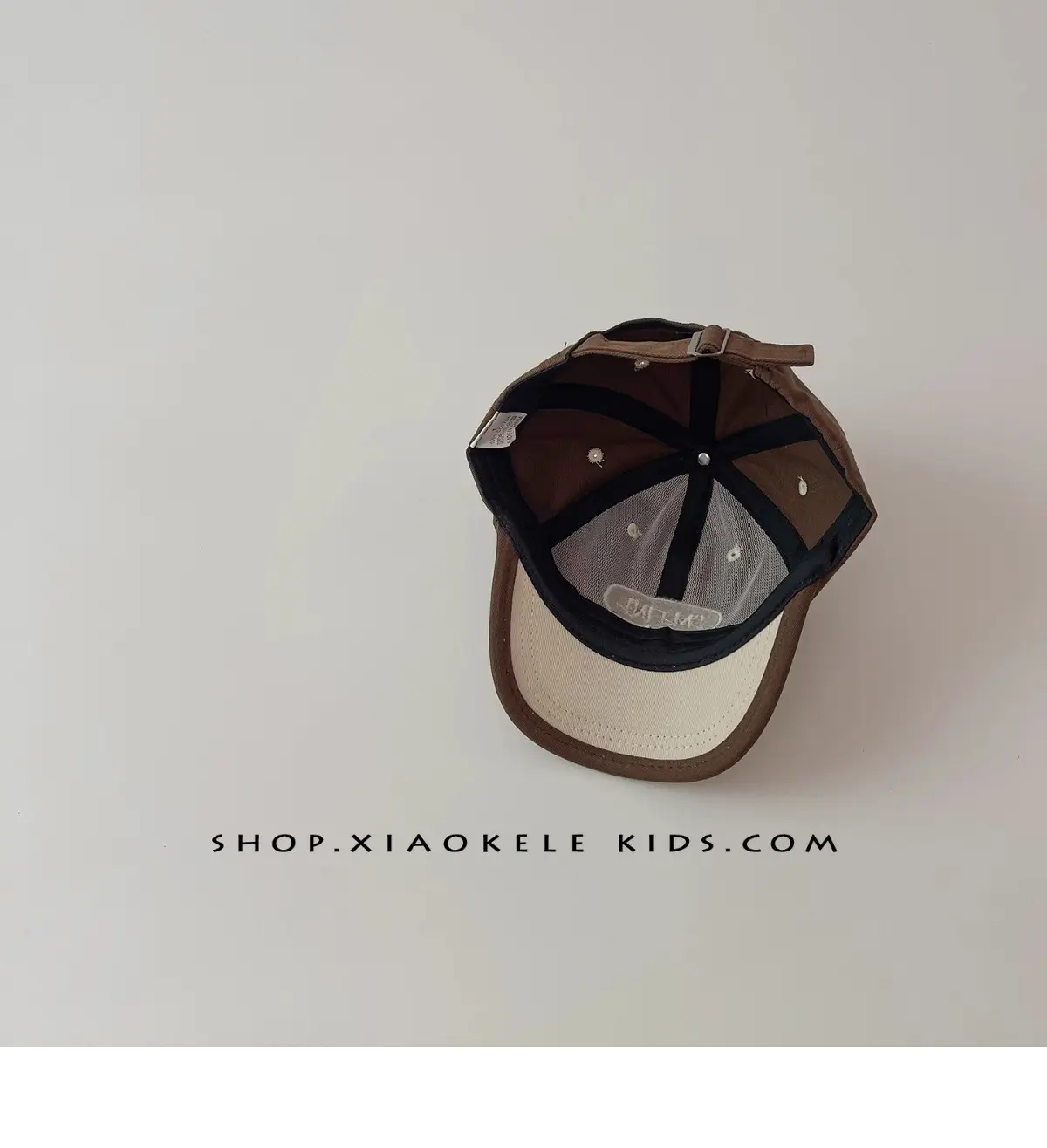 Children's Brown Baseball Cap with "INFINIT" Logo — feature 11