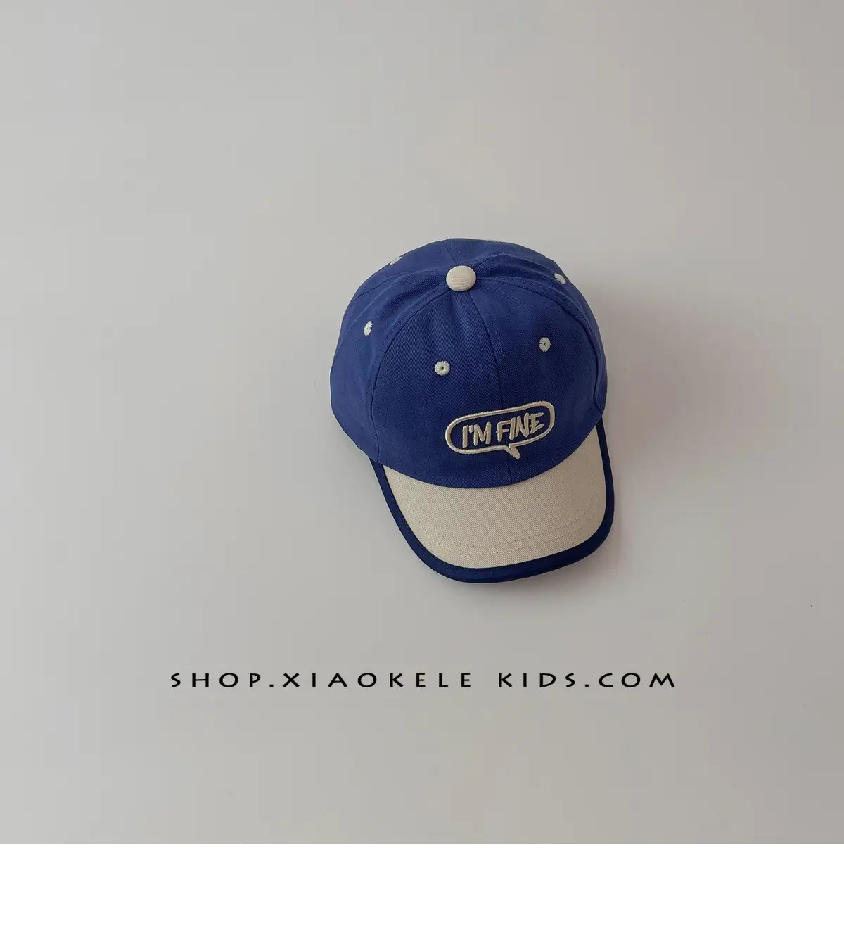Children's Brown Baseball Cap with "INFINIT" Logo — feature 15