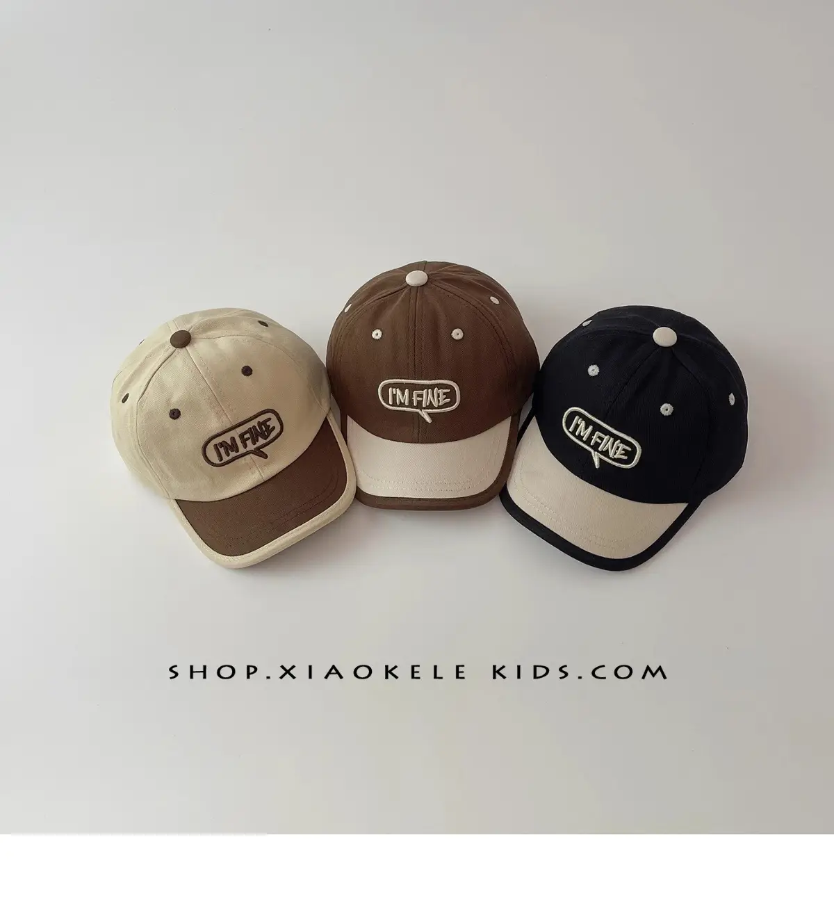 Children's Brown Baseball Cap with "INFINIT" Logo — feature 3