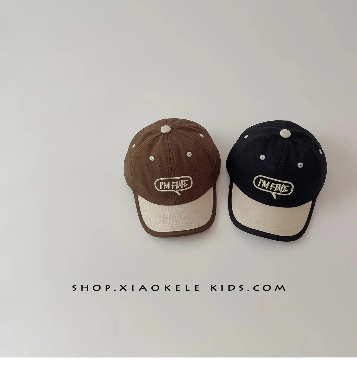 Children's Brown Baseball Cap with "INFINIT" Logo — feature 4