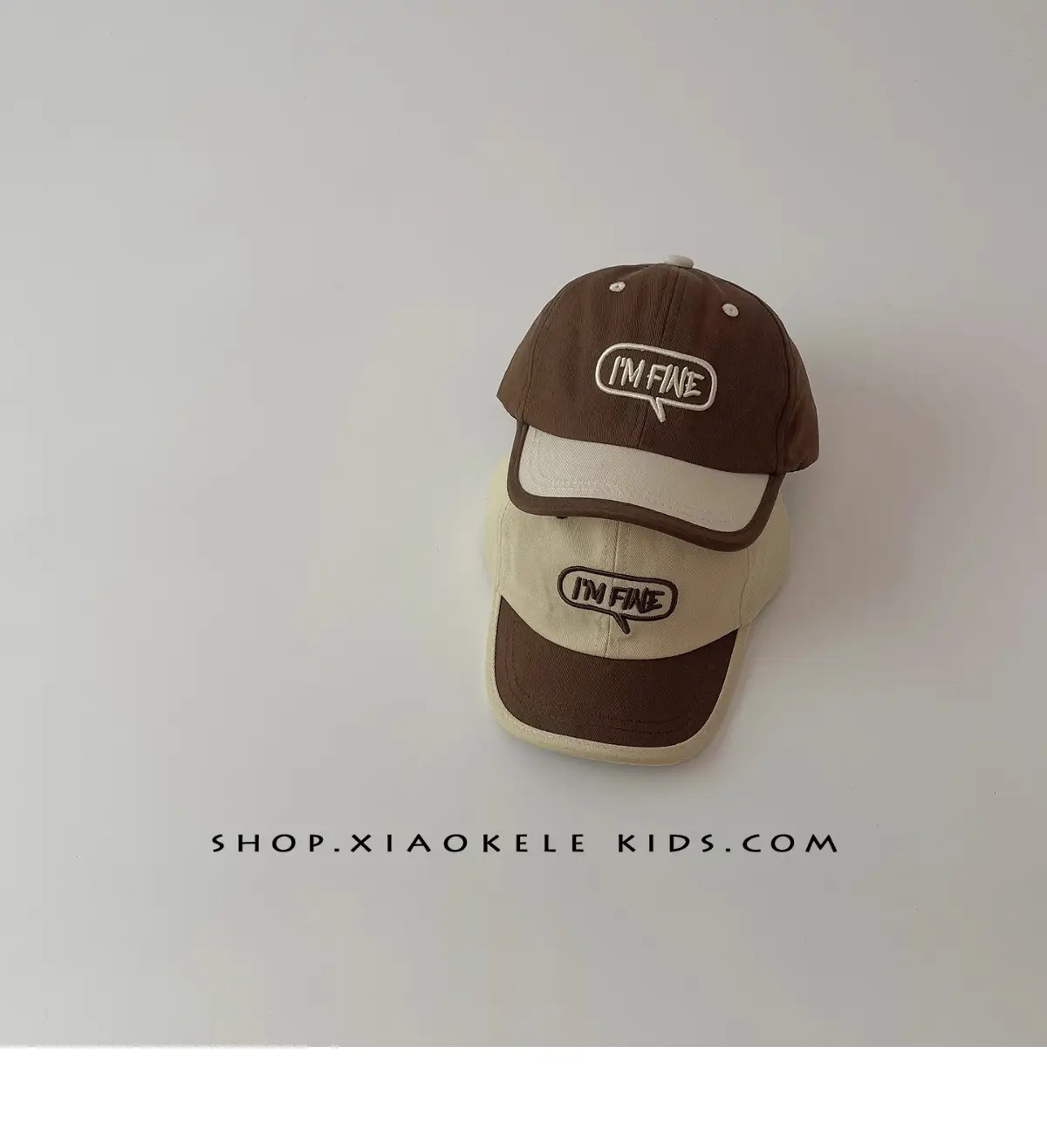 Children's Brown Baseball Cap with "INFINIT" Logo — feature 6