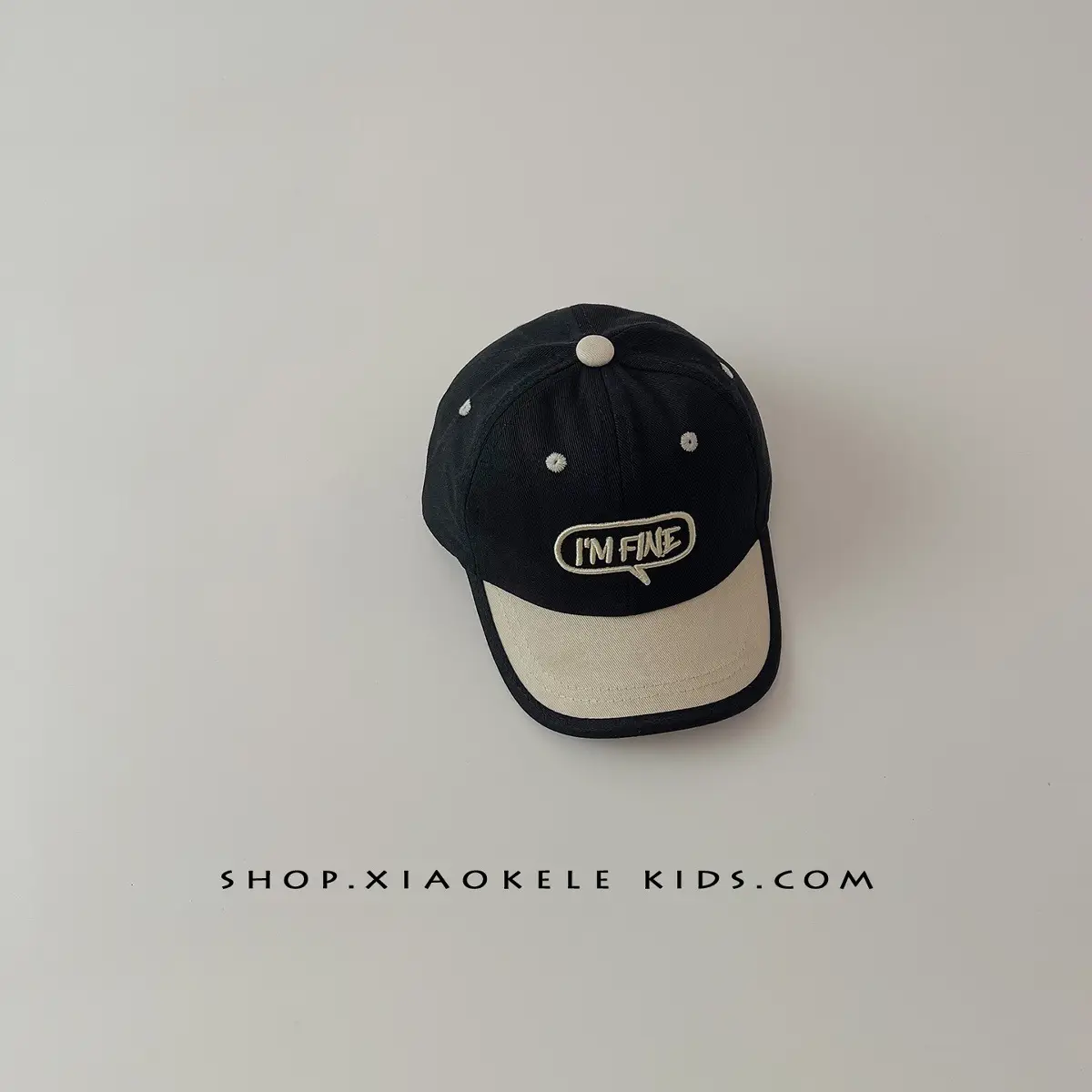 Children's Brown Baseball Cap with "INFINIT" Logo - Image 2
