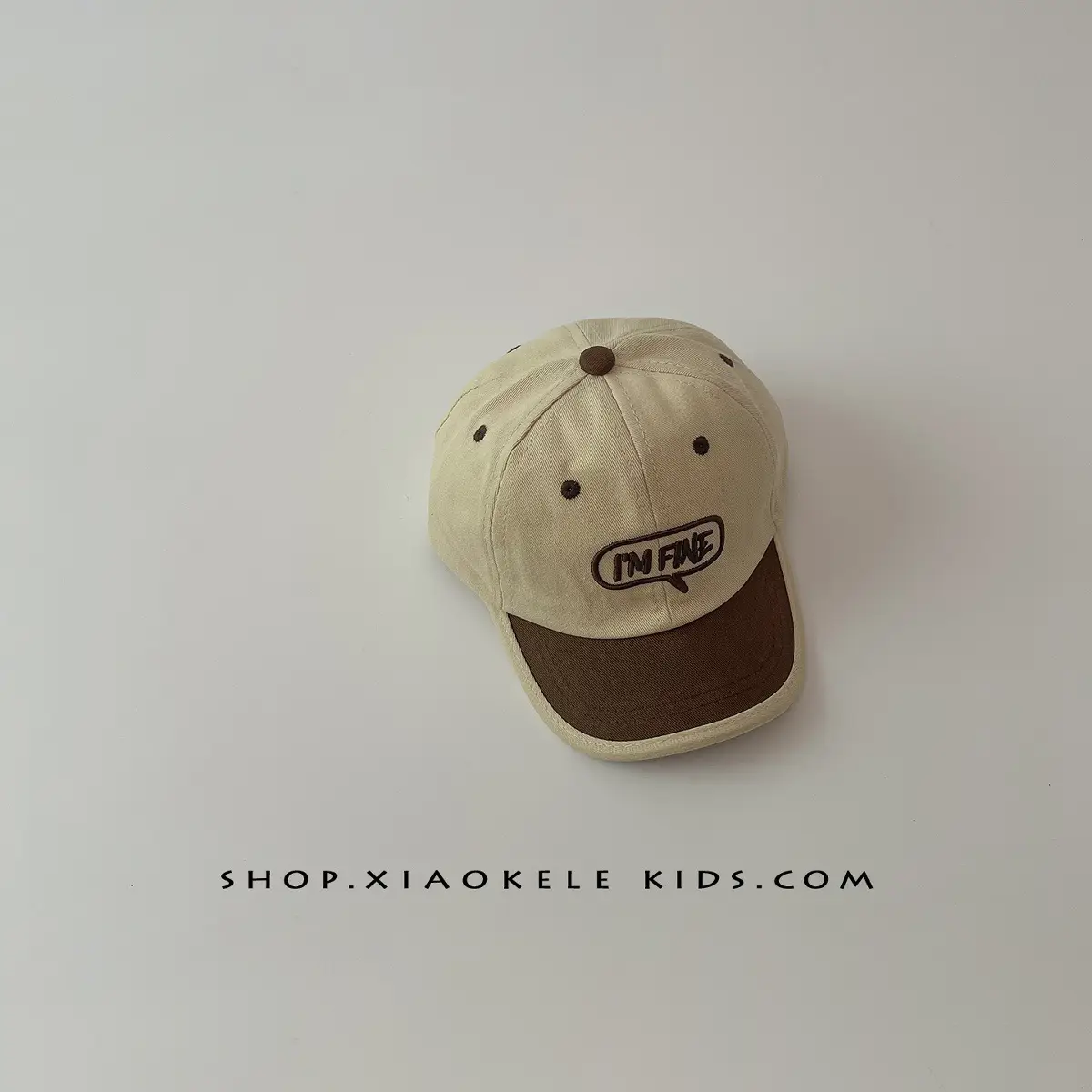 Children's Brown Baseball Cap with "INFINIT" Logo - Image 6