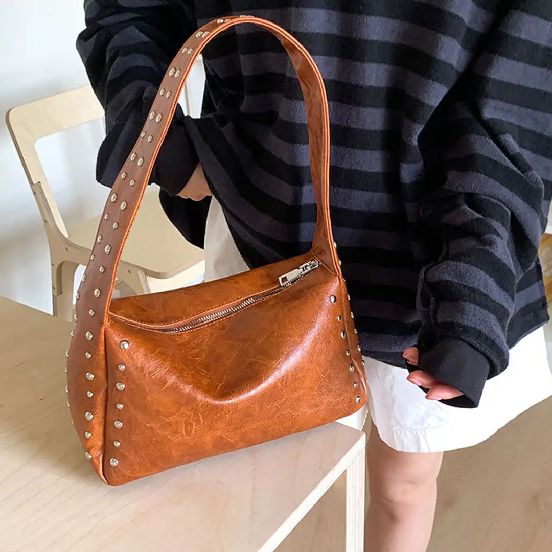 Black Rivet Handbag for Women 2026 Spring Summer — feature 10